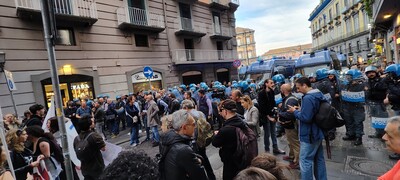 Manifestazione No Nato a Napoli 8/4/2024