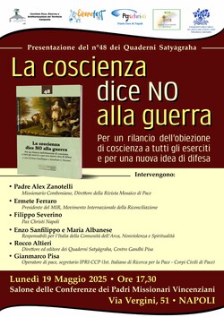 La coscienza dice NO alla guerra